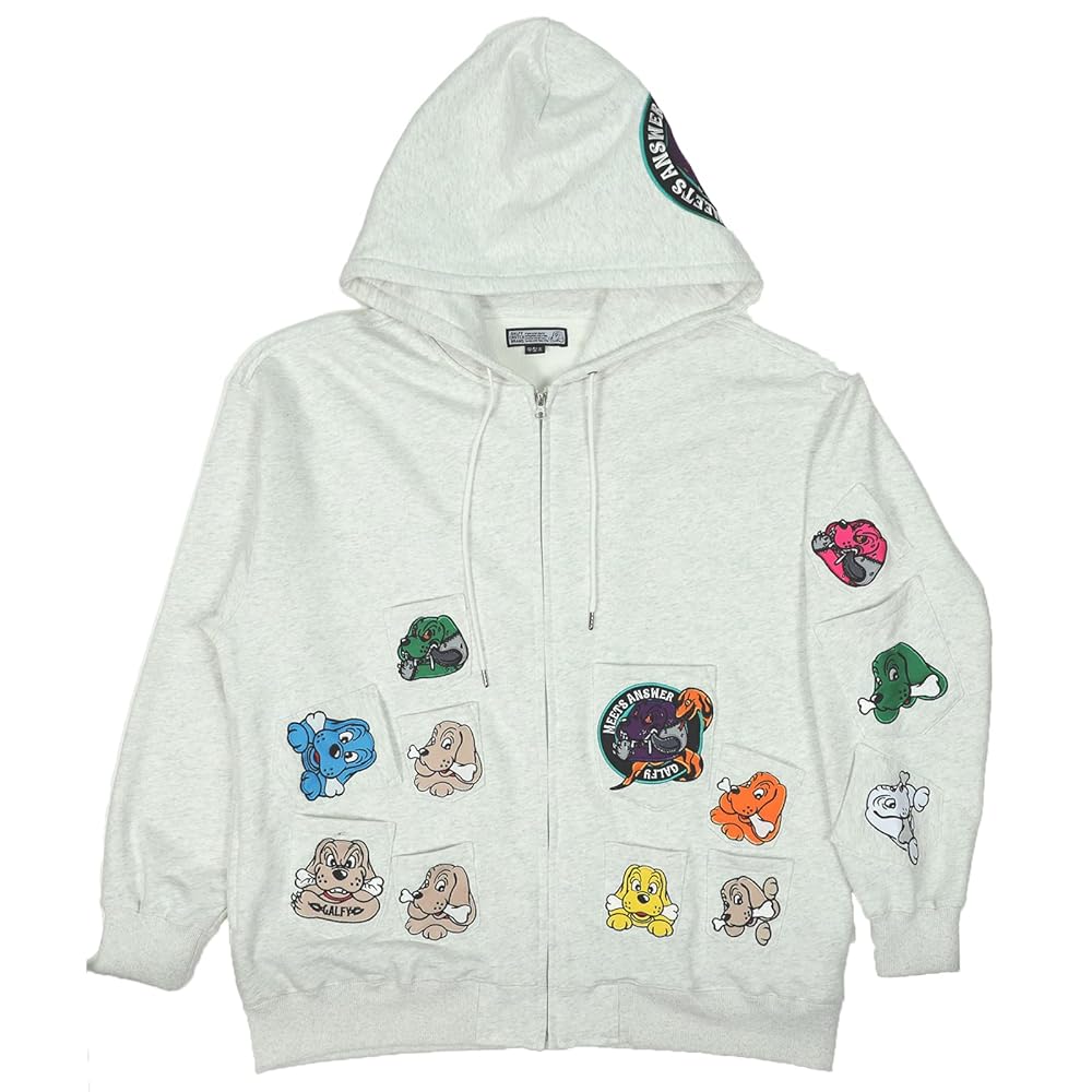 Amazon.co.jp: [GALFY] x MeetsAnswer メニーポケット パーカー